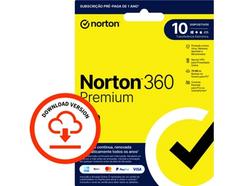 Software NORTON 360 Premium (10 Dispositivos – 1 Ano – Smartphone, PC e Tablet – Formato Digital)