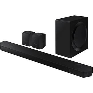 Barra de Som Samsung 2024 HW-Q990D/ZF 11.1.4 656W Dolby Atmos y DTS:X Subwoofer sem Fios Wi-Fi Compatível com Assistentes de Voz