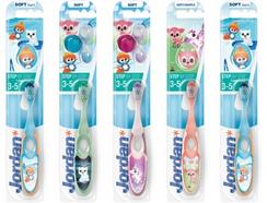 Pack de 5 Escovas de Dentes JORDAN Criança (3-5 Anos)