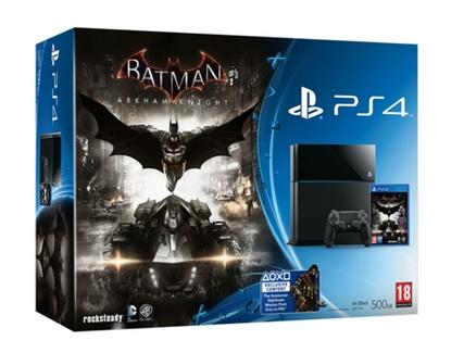 Consola PS4 500 GB + Jogo Batman Arkam Knight