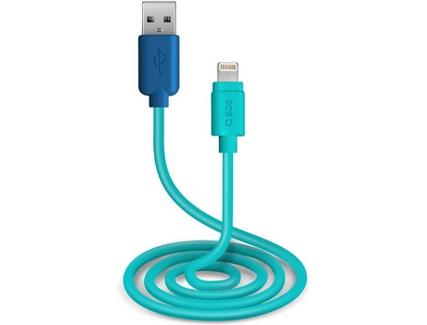 Cabo SBS Pop Line (USB – Lightning – 1 m – Azul)