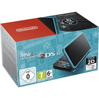 Consola New Nintendo 2DS XL (Preto + Azul Turquesa)