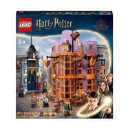 Jogo de construção do edificio Diagon Alley: Magias Mirabolantes dos Weasley Wizarding World LEGO Harry Potter