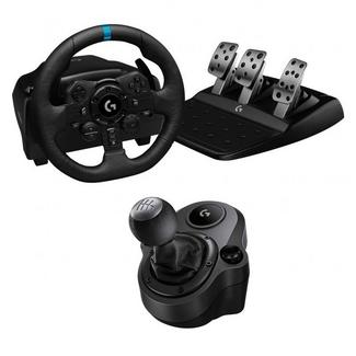 Logitech Pack G923 Volante y Pedales para PS4/PS5/PC + Driving Force Shifter