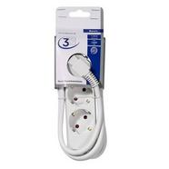 VIVANCO – Extensão Eléctrica 1 x 3 Schuko Vivanco 1.4m Branco default