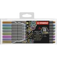 Estojo de 8 Canetas de Feltro Premium Metálico Pen 68 Metallic – Multicolor