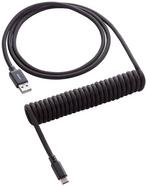 Cabo Coiled CableMod Classic para Teclado USB A – USB Type C, 150cm – Midnight Black