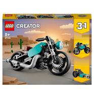 LEGO Creator Mota Vintage – Brinquedo de construção com modelos de mota urbana e dragster (128 peças)