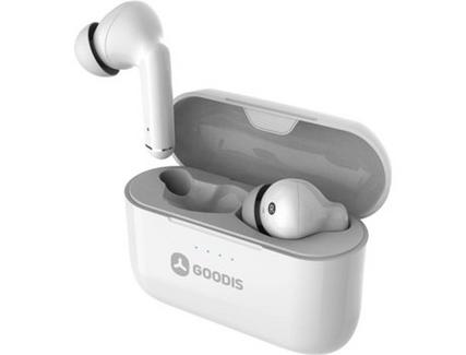 Auriculares Bluetooth True Wireless GOODIS Pro (In Ear – Microfone – Branco)