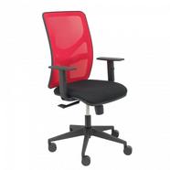 Cadeira de Escritório Operativa PIQUERAS Y CRESPO Motilla Vermelho e Preto (Braços reguláveis – Malha e Tecido)