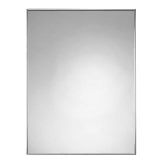  Espelho de casa de banho rectangular com moldura de alumínio 80cm Disbainu Prata 80 x 60 cm