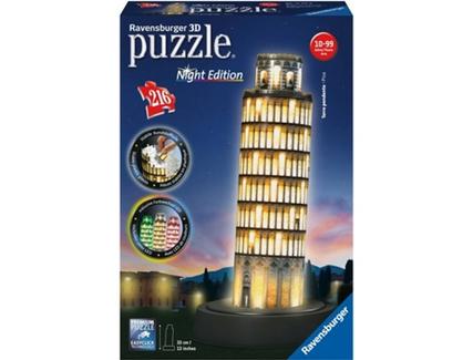 Construção Ravensburger Torre de Pisa Night Edition