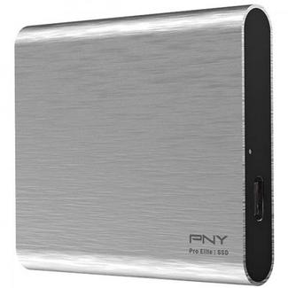 PNY Pro Elite SSD 250GB USB-C Prateado