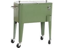 Geleira Portátil ITEM DKD Home Decor Aço Polipropileno (74 x 43 x 80 cm – 56 L – Verde)