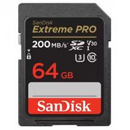 Cartão de Memória SANDISK SDXC Extreme PRO (64 GB – 200MB/s)