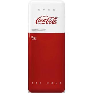 Frigorífico de 1 Porta Anni 50 Coca Cola Iconic Smeg FAB28RDCC5 Ventilado e Estático Dobradiças à Direita e de 153 cm – Vermelho e Branco