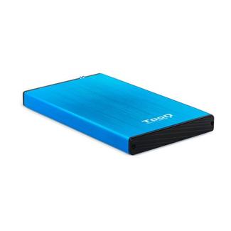 Caixa HDD Tooq 2.5″ SATA (9,5mm) – USB 3.0/3.1 Gen 1 Azul Metalizado