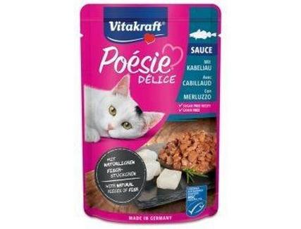 Pack de Comida Húmida para Gato VITAKRAFT Poésie (Molho – Bacalhau – 23 Unidades)