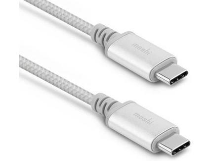 Cabo MOSHI Integra USB-C Charge Cable em Prateado