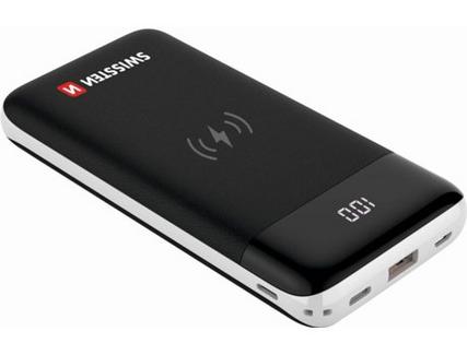 Powerbank SWISSTEN All-In-One (10000 mAh – 1 USB – 1 MicroUSB – 1 USB-C – 1 Lightning – Preto)