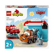 LEGO DUPLO Disney and Pixar’s Cars Divertida Lavagem Automática de Carros de Faísca McQueen e Mate