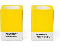 Suporte Velas BEBLAU Copenhagen Design Pantone 012 (8 x 5.5 x 5.5 cm – Yellow)
