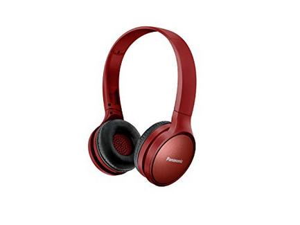 Auscultadores Bluetooth PANASONIC RP-HF410BE-A (On ear – Microfone – Vermelho)