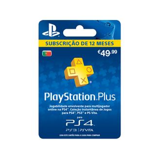 PlayStation Plus: Subscrição 12 Meses (PS4 | PS3 | PS Vita)