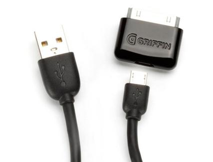 Cabo GRIFFIN Gc17117 (USB – MicroUSB + 30 pins – 0.9 m – Preto)