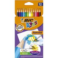 Pack de 12 lápis aguareláveis Kids Aquacouleur