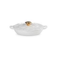 Caçarola baixa Pétala de ferro fundido Le Creuset Branco