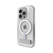 Capa iPhone 15 Pro c/ suporte CRYSTAL PALACE Zagg transparente.