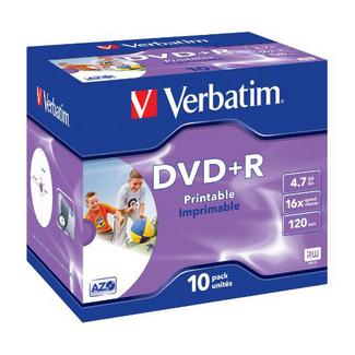Verbatim DVD+R 4,7GB 16x Cake 10uni Printable