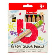 Conjunto de 6 Lápis Moles e Afias para Crianças – Multicolor