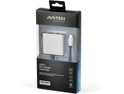 Adaptador MITSAI (USB-C – HDMI – USB-C – USB 3.0 – Cinzento)
