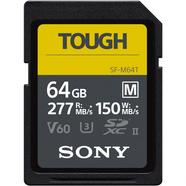 Cartão de Memória Sony 64GB SDXC Tough M UHS-II R277/W150