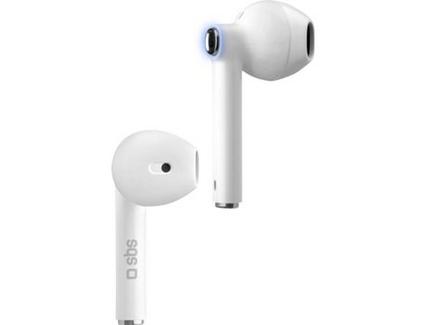 Auriculares Bluetooth True Wireless SBS Bt480 (In Ear – Microfone – Branco)