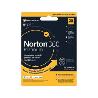 Norton 360 Platinum 100GB IT 1 User 20 Device