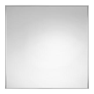 Espelho de casa de banho quadrado com moldura de alumínio Disbainu Prata 80 x 80 cm