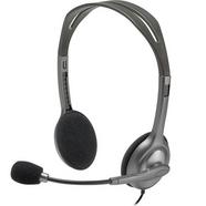 Headset Logitech H111 Stereo Cinza