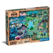 Puzzle Disney Maps 101 Dalmatas 1000 Peças