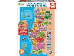 Puzzle EDUCA Distritos de Portugal (Idade Mínima Recomendada: 6 Anos – 150 Peças)