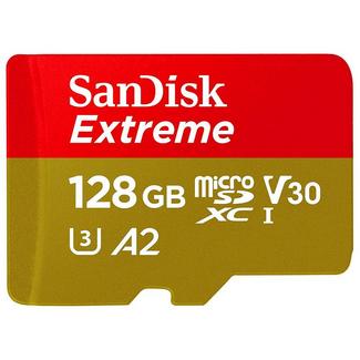 Sandisk Extreme microSDXC 128GB + SD Adapter + Rescue Pro Deluxe 160MB/s A2 C10 V30 UHS-I U3