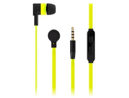 Auriculares PURO ICON Stereo Flat Amarelo
