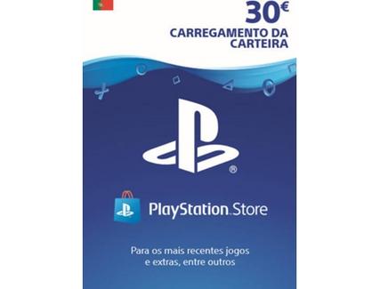 Cartão de Carregamento PlayStation Store 30 Euros