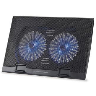 Base Conceptronic Thana 2-Fan Notebook Cooling 17” Preto