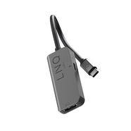 Hub LINQ LQ47999 (USB-C – 2 Portas – Cinzento)