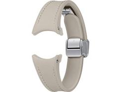 Bracelete SAMSUNG Galaxy Watch6/Watch6 Classic Híbrida de Pele Slim com Fecho Magnético Cinzento (S/M)