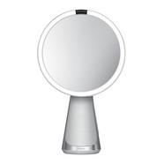 Espelho cosmético de mesa com altifalantes e assistente de voz Simplehuman Aço fosco