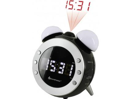 Rádio Despertador SOUNDMASTER UR140SW (Preto / Prateado – Digital – Alarme Duplo – Função Snooze – Pilhas)